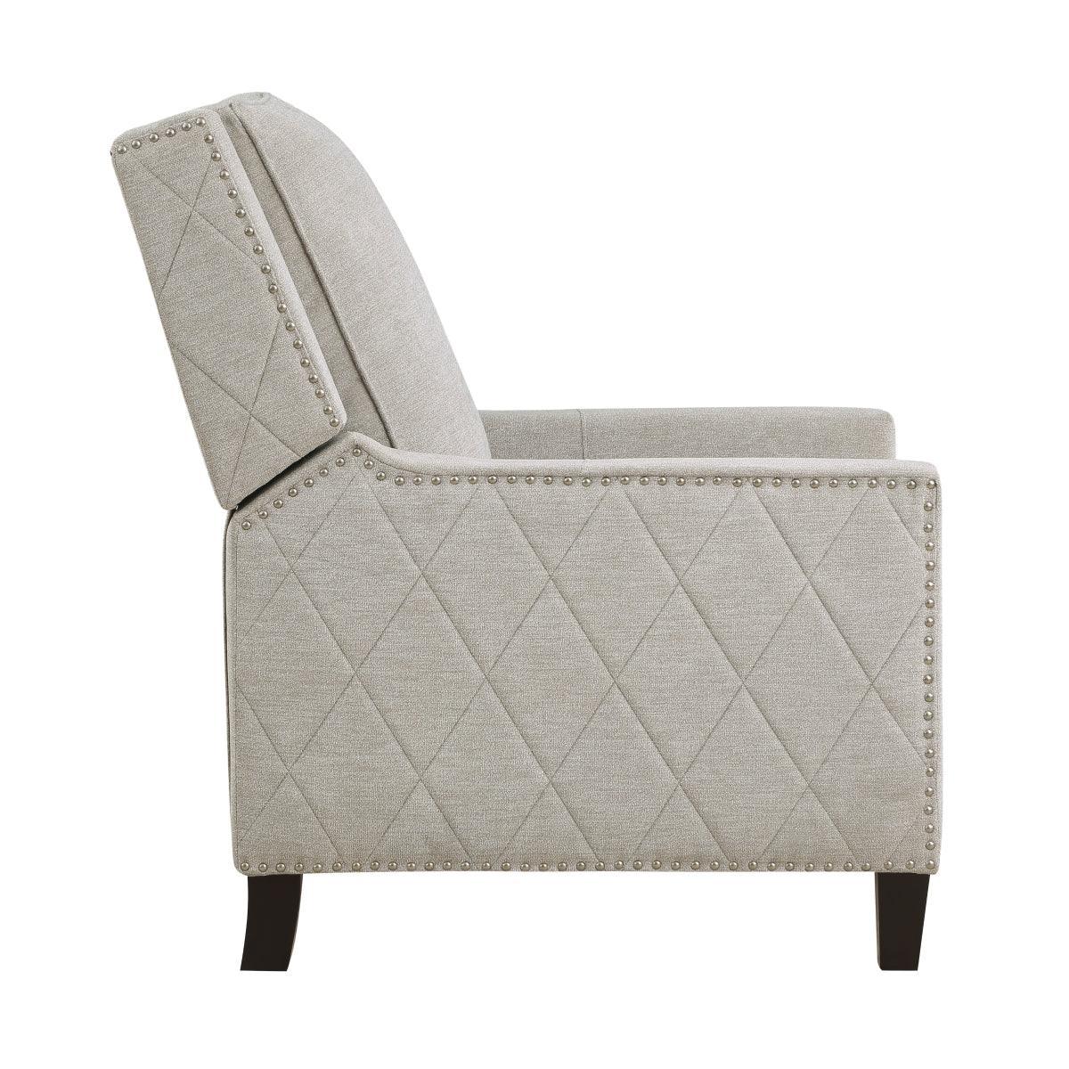 Banks Sand Fabric Recliner - Image 3
