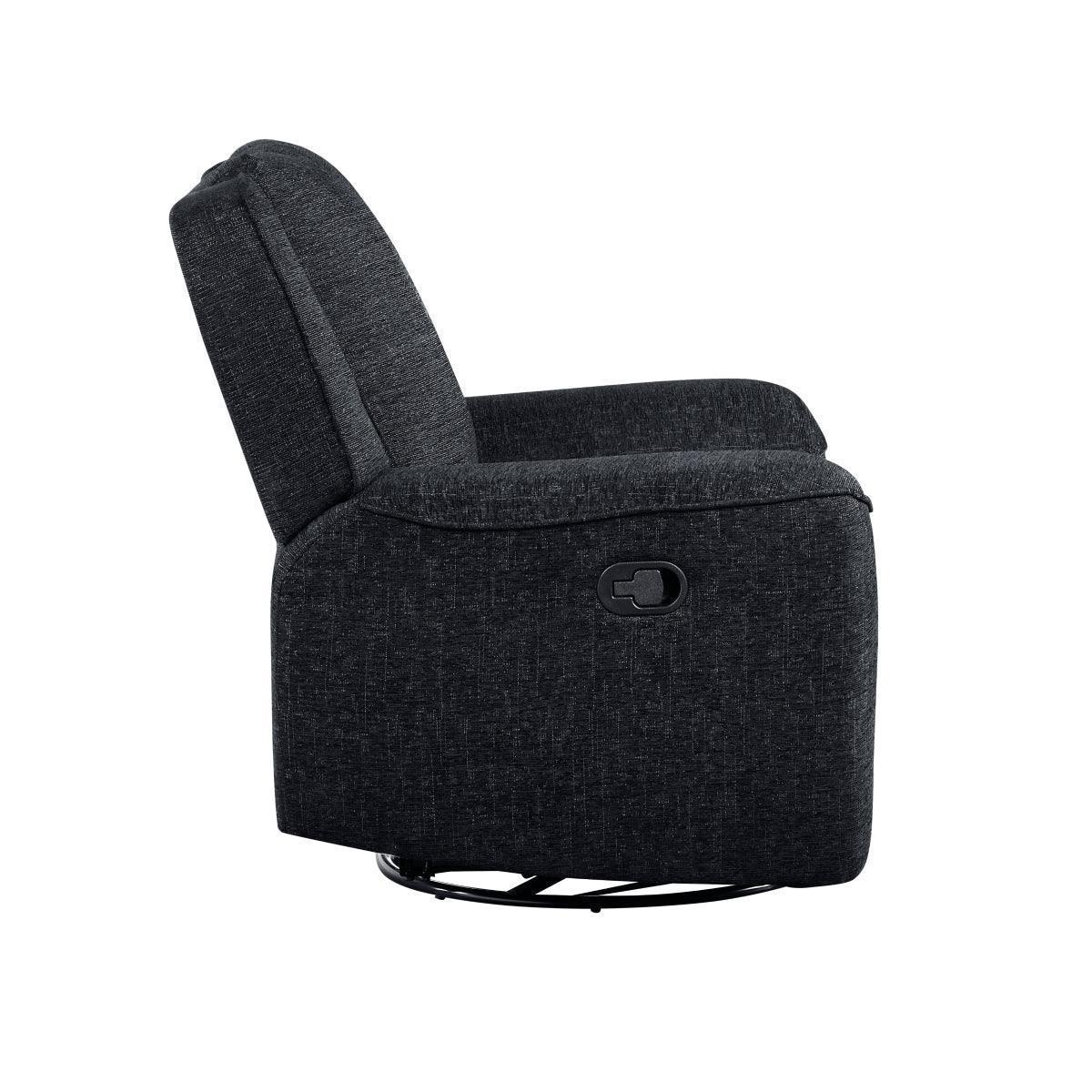 Monterey Dark Hue Swivel Reclining Chair - Image 3