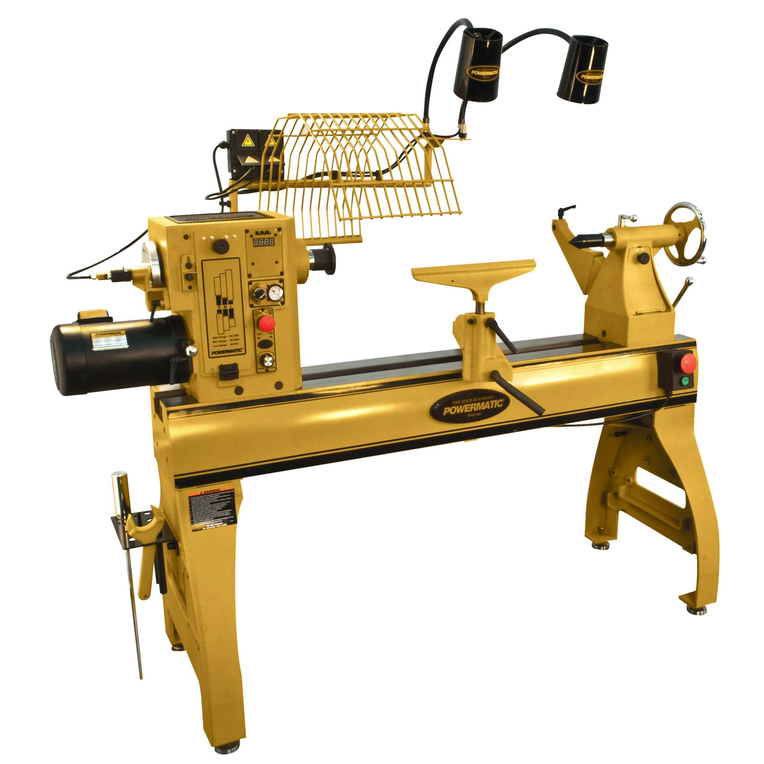 24″ x 42″ EVS Woodworking Lathe with Lamp Kit – 3 HP 230V – 4224B
