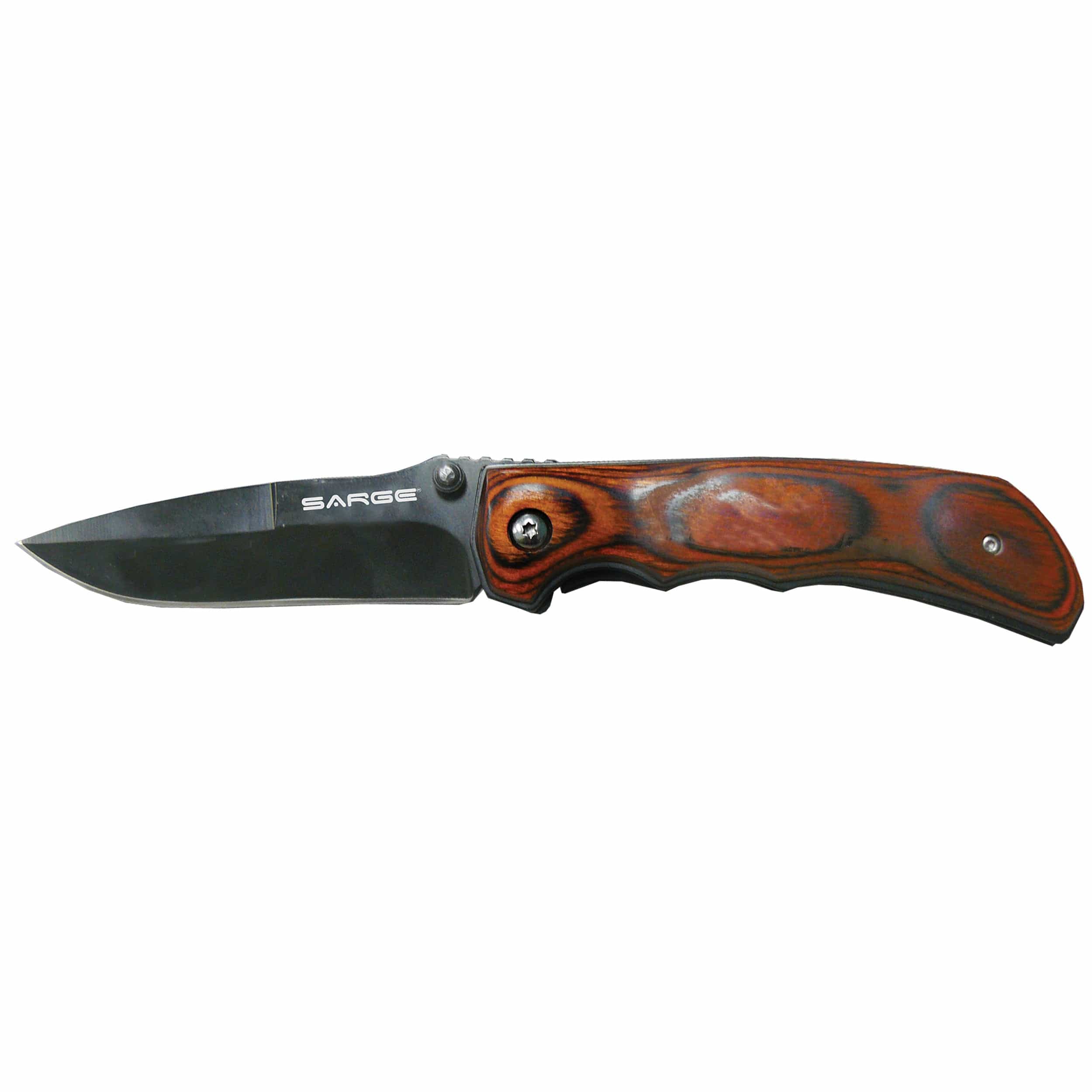 Trigger - Rosewood Folder Knife, Stainless Steel 3-1/2" Blade - Image 1