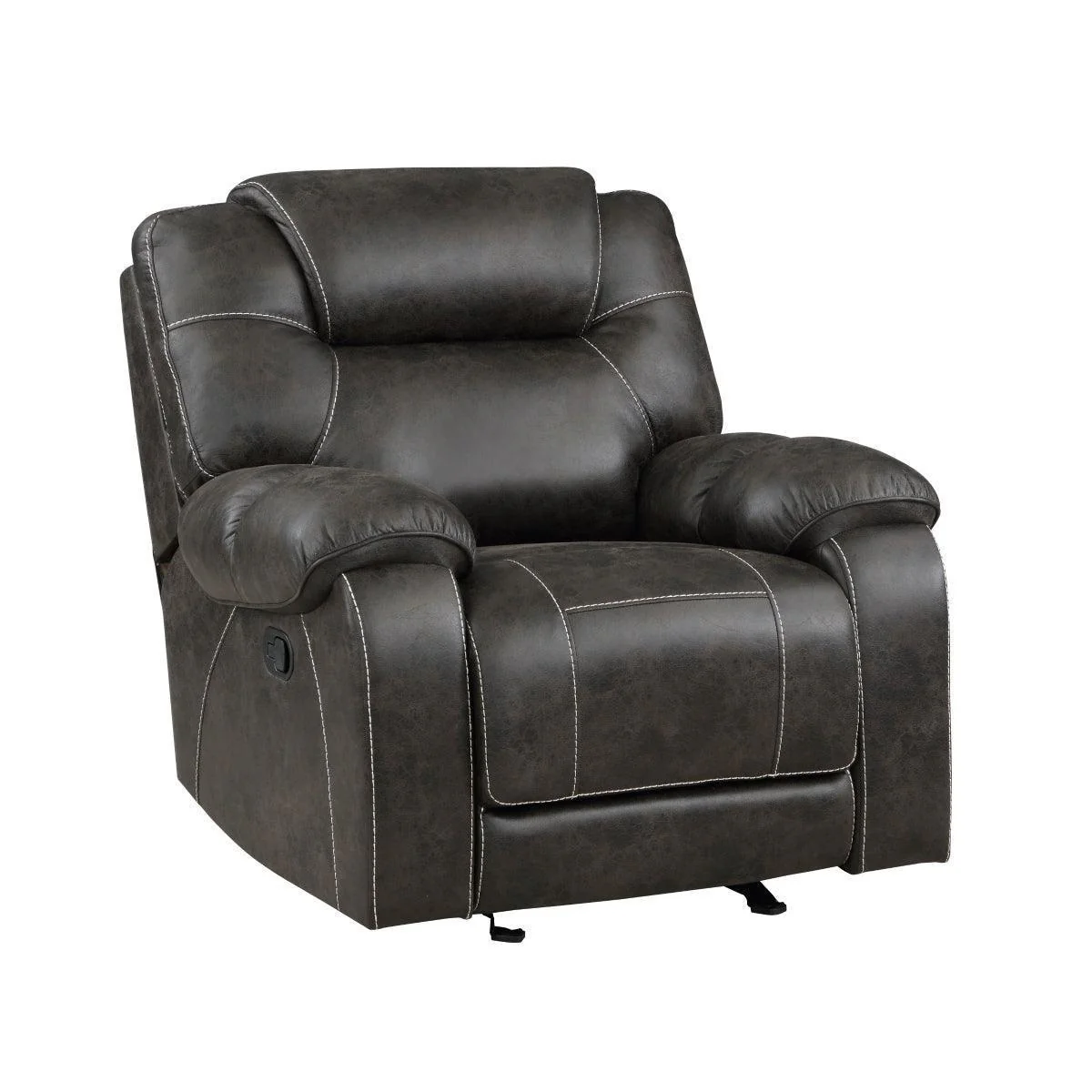 Gainesville Chocolate Hued Glider Recliner - Image 2