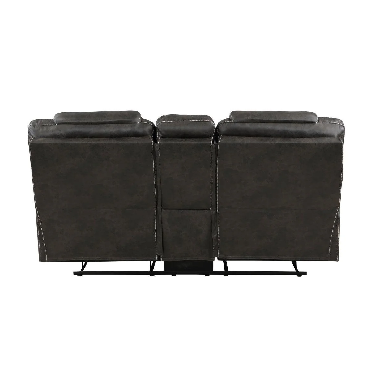 Gainesville Choclate Hued Reclining Loveseat - Image 3