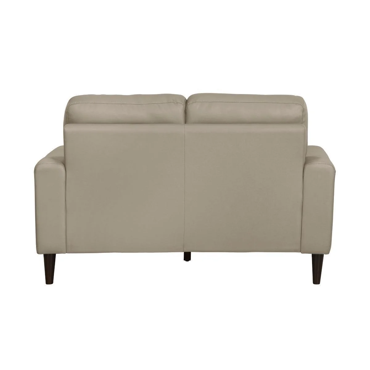 Lewes Latte Leather Loveseat - Image 3