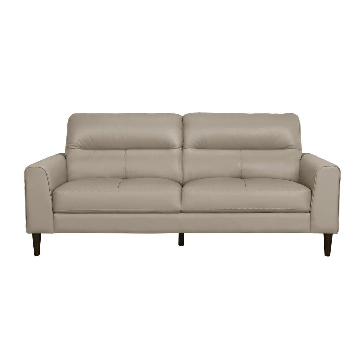 Lewes Latte Leather Sofa - Image 1