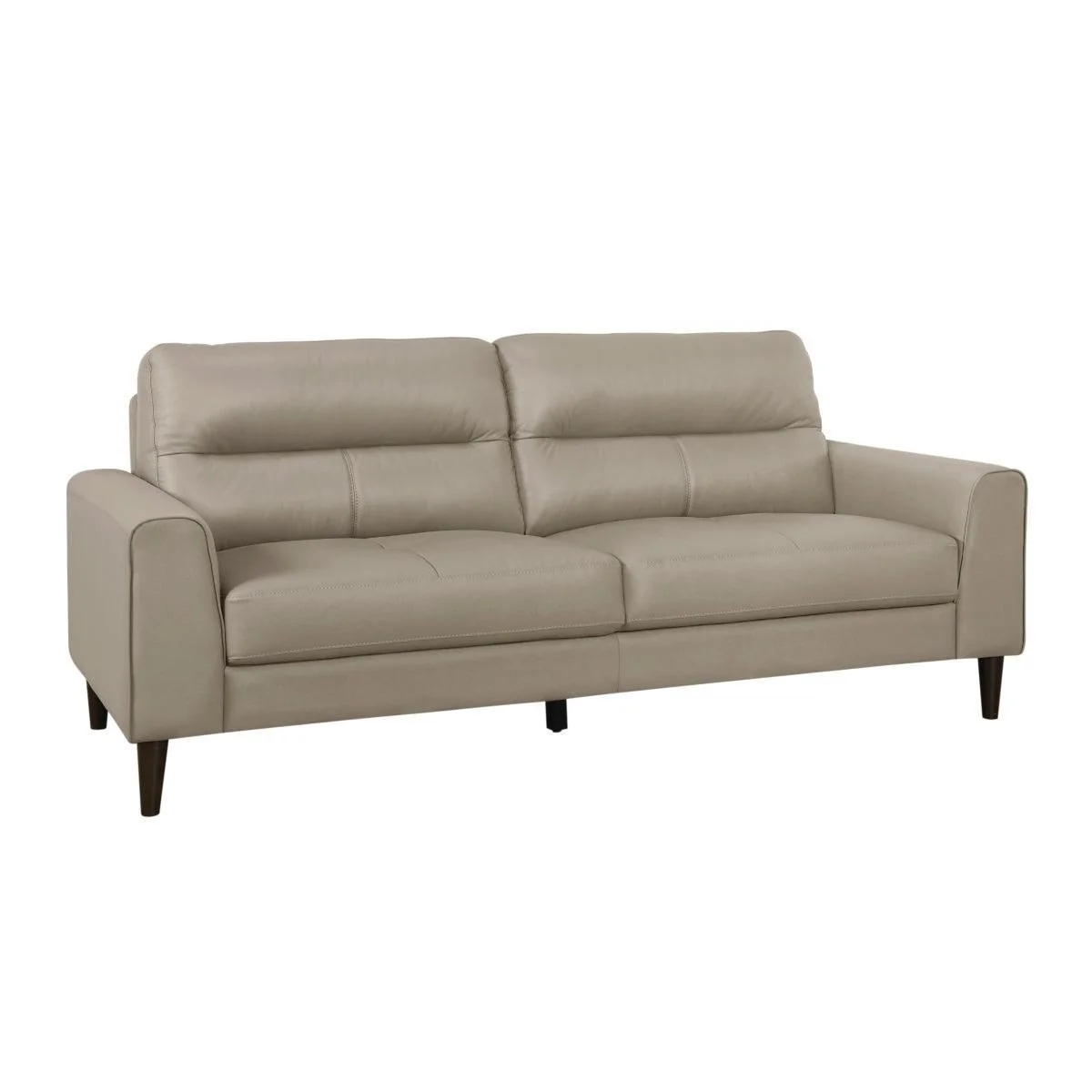 Lewes Latte Leather Sofa - Image 2