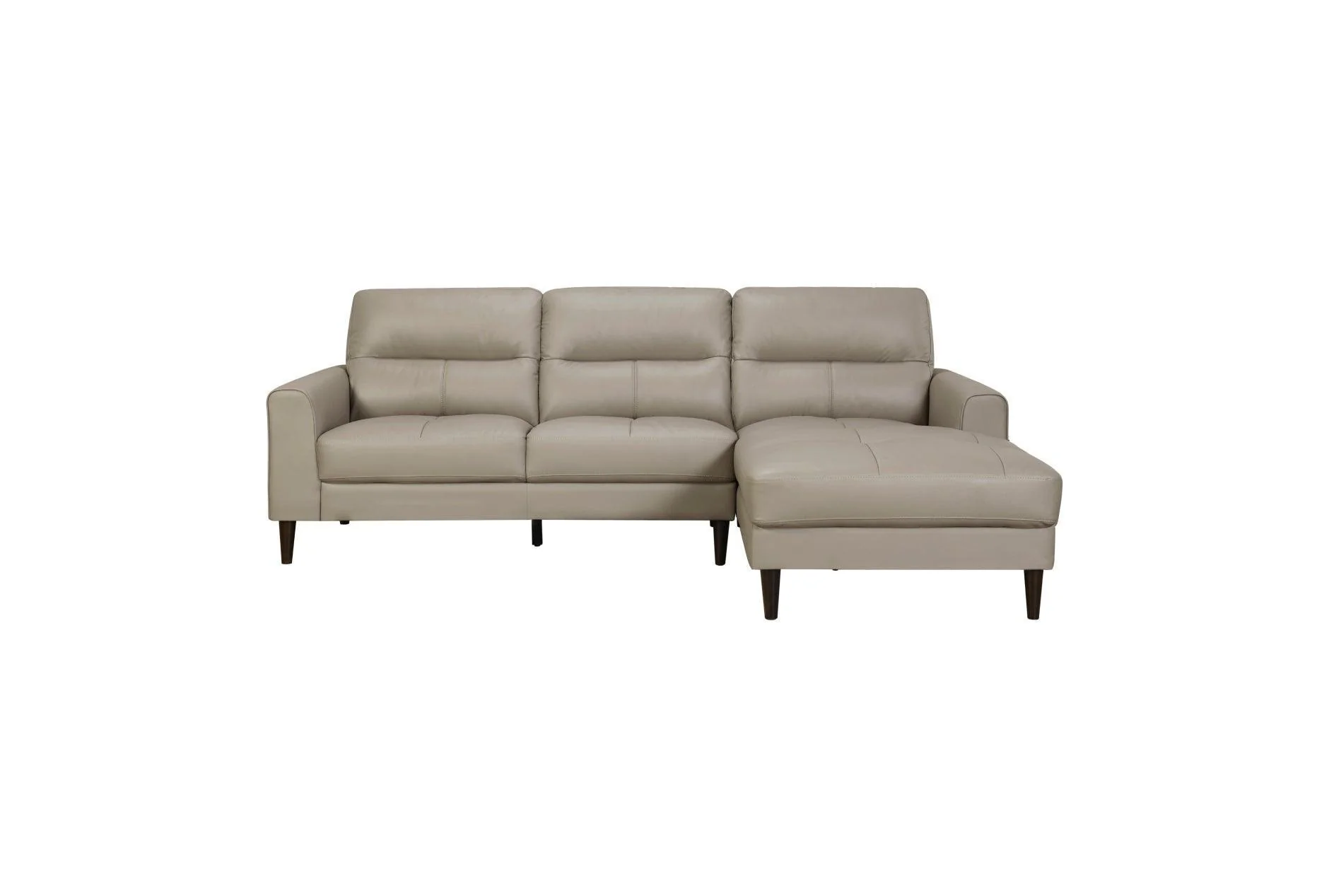 Lewes Latte Leather Sectional - Image 2