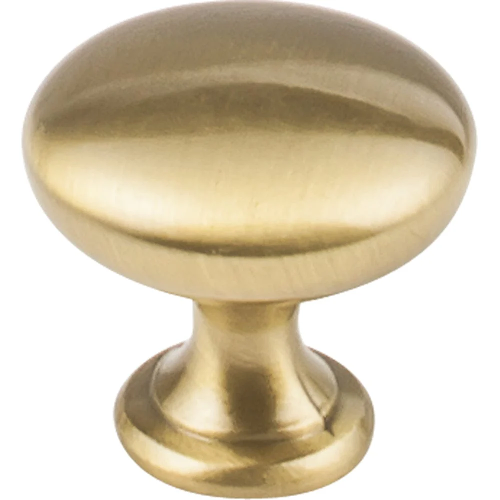 Madison Knob, 1-3/16" Dia.,  Satin Brass - Image 1