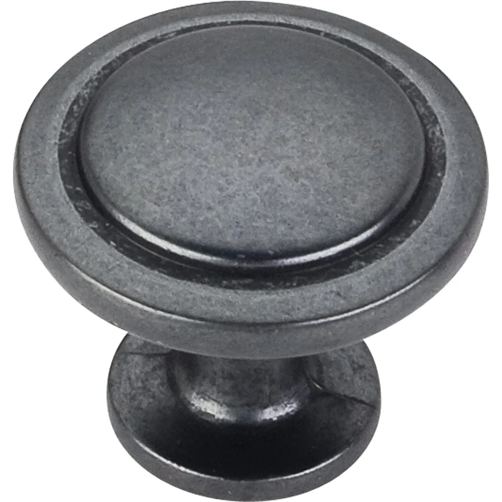 Gatsby Knob, 1-1/4" Dia.,  Gun Metal - Image 1