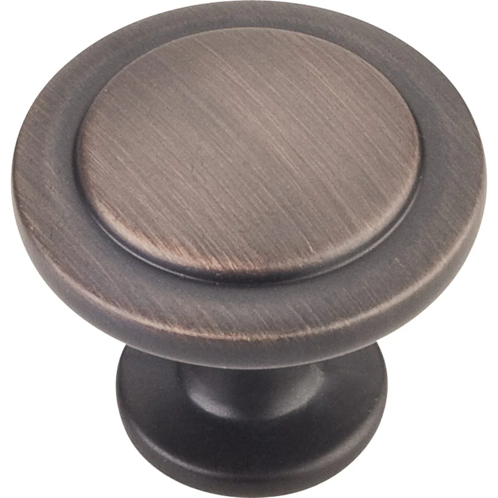 Gatsby Knob, 1-1/4" Dia.,  Brushed Oil Rubbed Bronze - Image 1