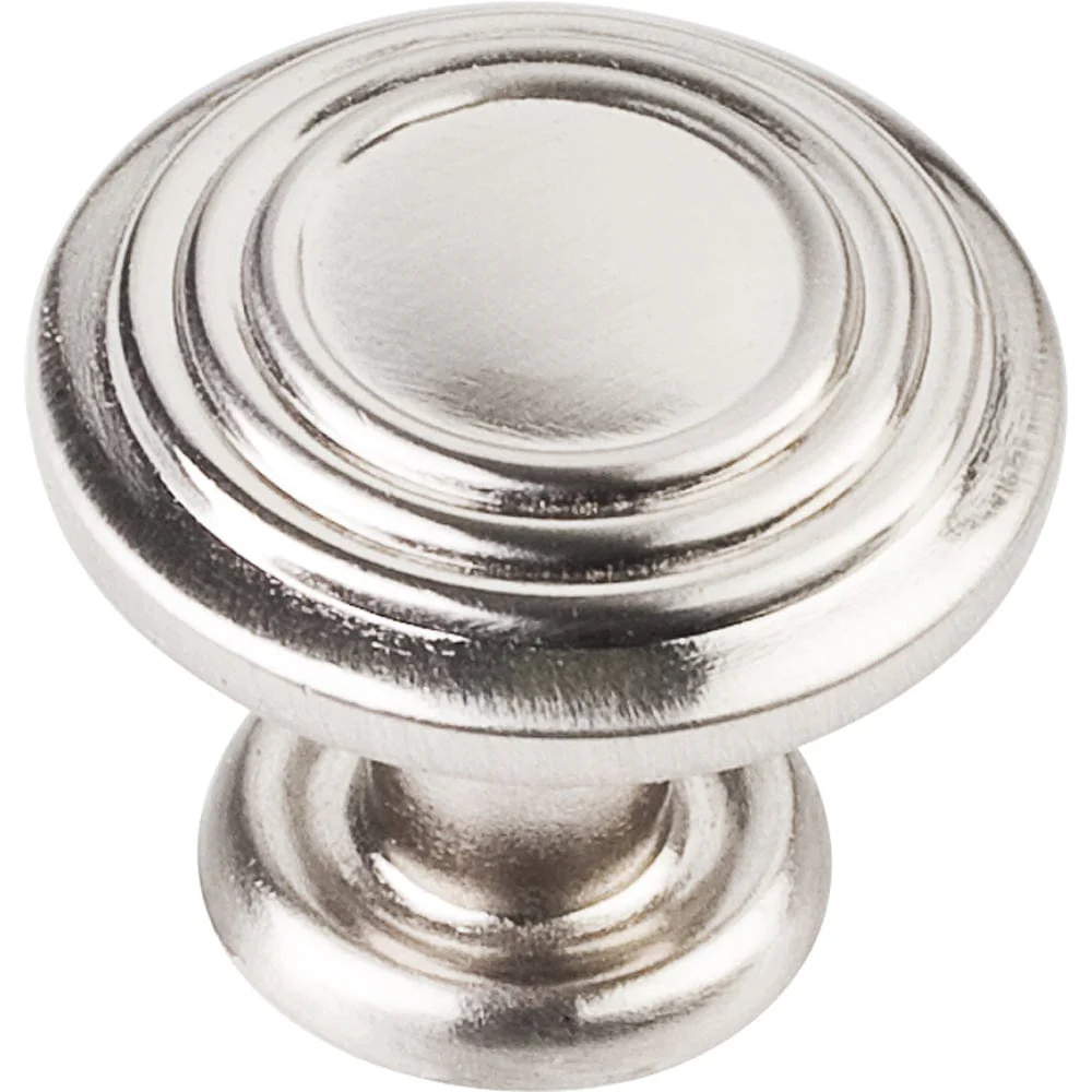 Vienna Knob, 1-1/4" Dia.,  Satin Nickel - Image 1