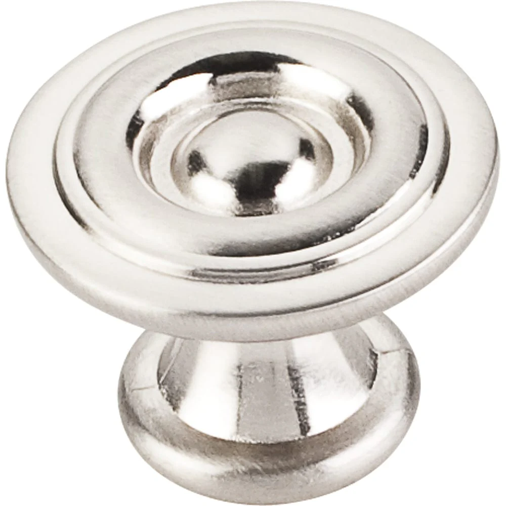Syracuse Knob, 1-3/16" O.L., Satin Nickel - Image 1