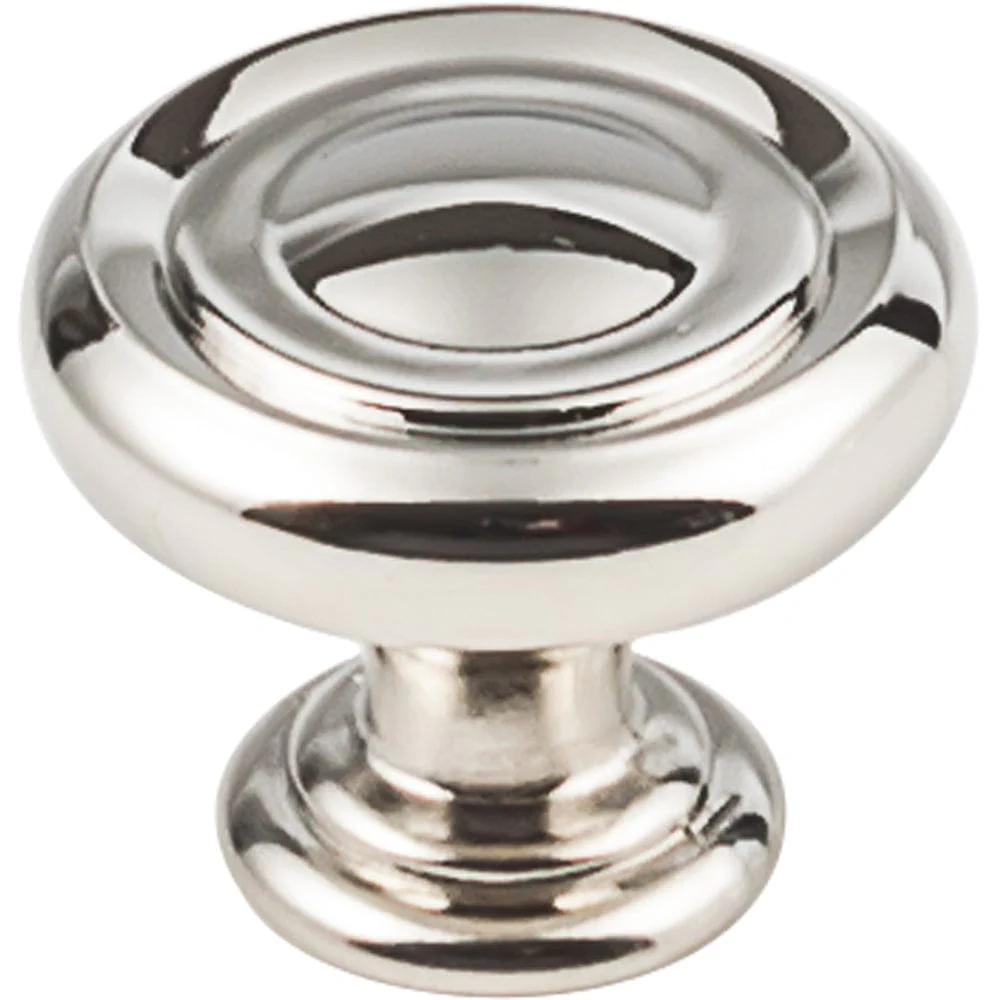 Bremen 1 Knob, 1-1/4" Dia.,  Polished Nickel - Image 1