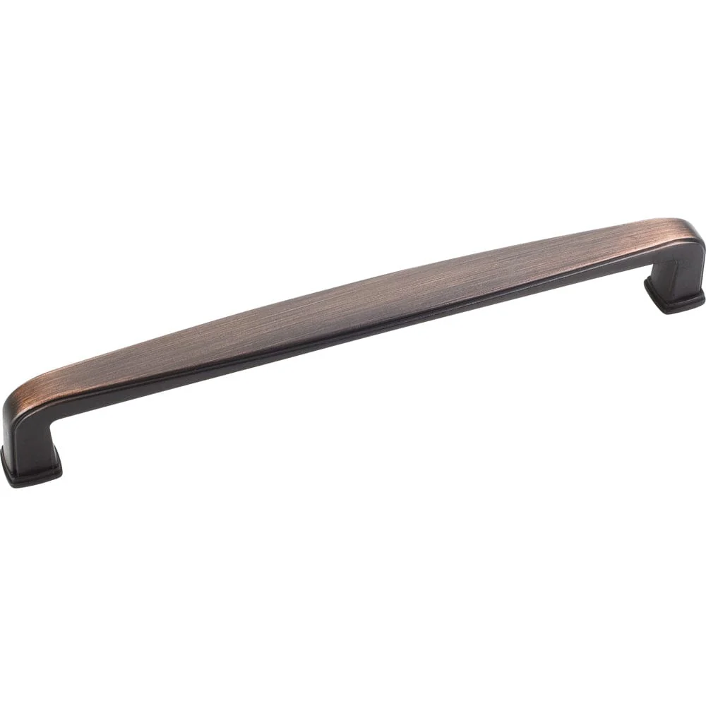 Milan 1 Plain Square Pull, 160 mm C/C, Brushed Oil Rubbed Bronze - Image 1