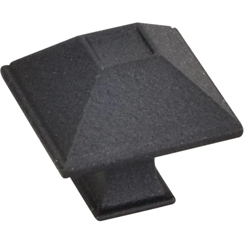 Tahoe Small Knob, 1-1/4" O.L., Black - Image 1