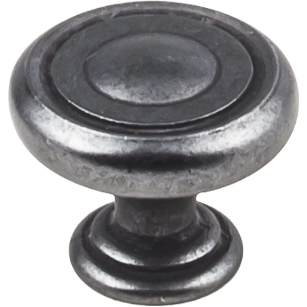 Bremen 1 Knob, 1-1/4" Dia.,  Gun Metal - Image 1
