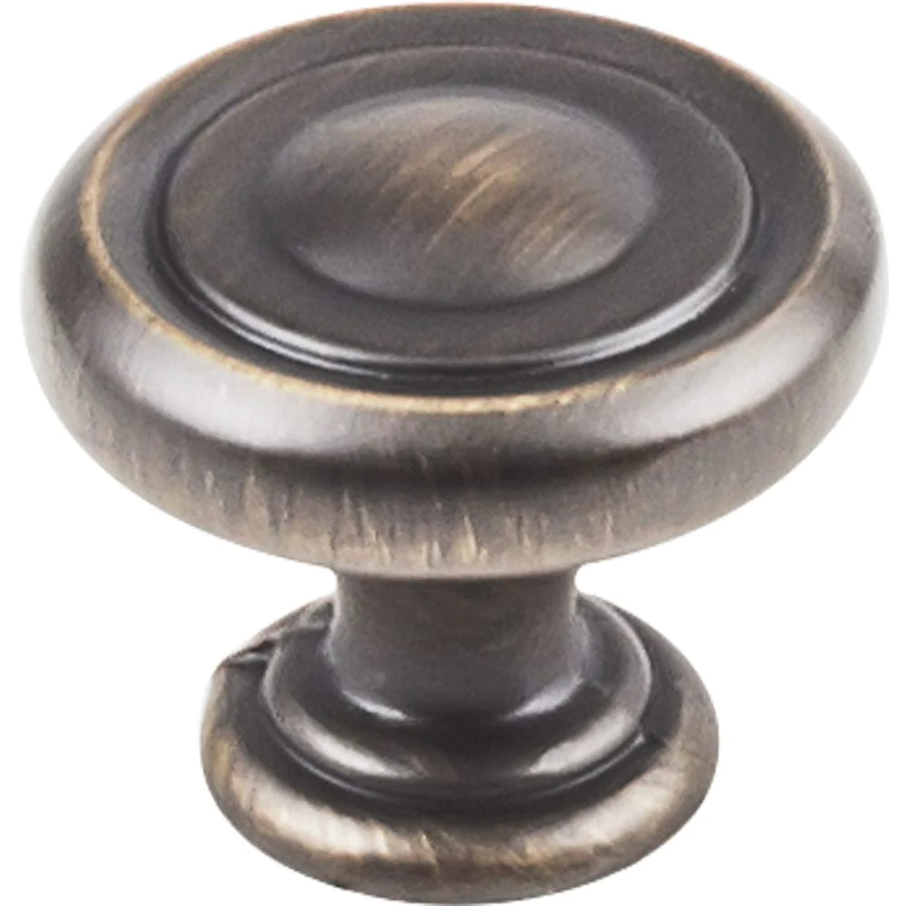 Bremen 1 Knob, 1-1/4" Dia.,  Antique Brushed Satin Brass - Image 1