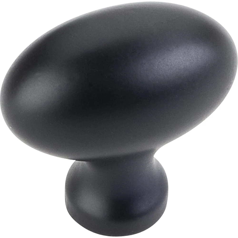 Lyon Knob, 1-9/16" O.L., Black - Image 1