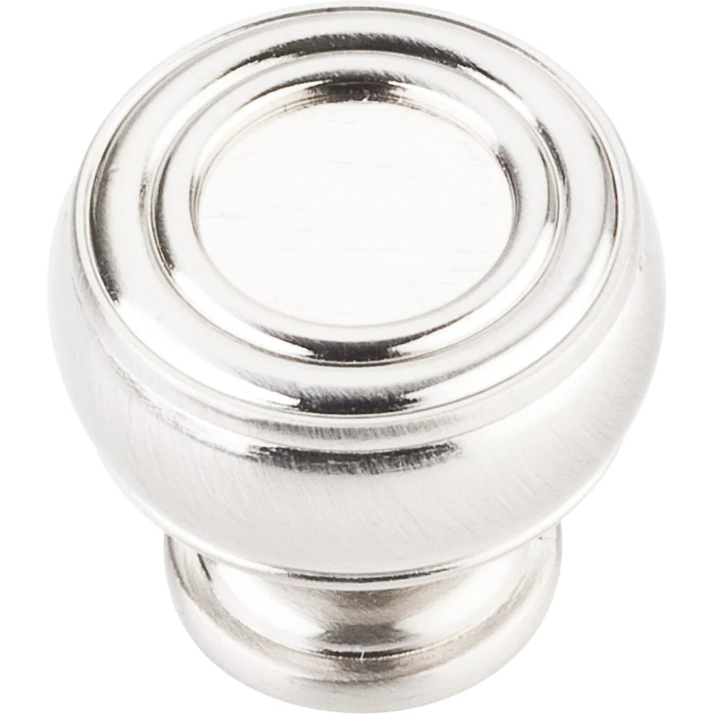 Bremen 2 Barrel Knob, 1-3/16" Dia.,  Satin Nickel - Image 1