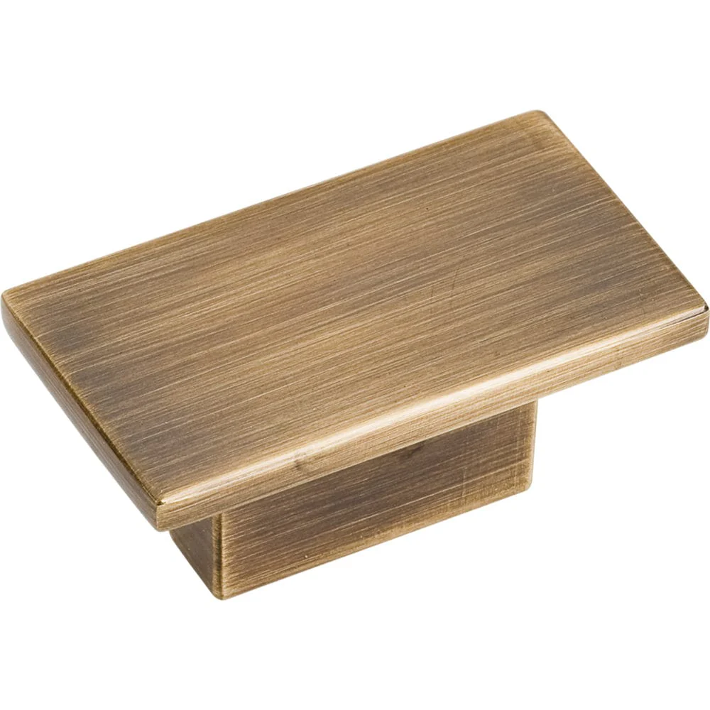 Mirada Knob, 1-9/16" O.L.,, Antique Brushed Satin Brass - Image 1