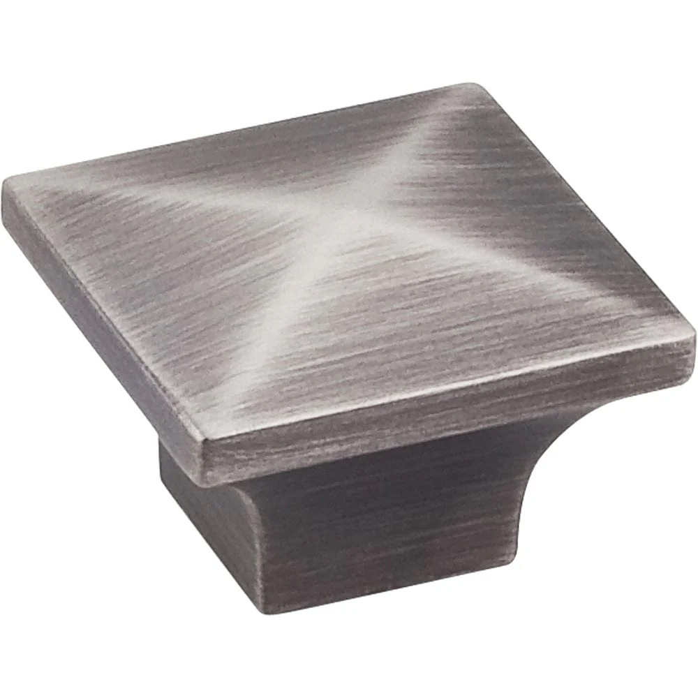 Cairo Knob, 1-1/4" O.L., Brushed Pewter - Image 1