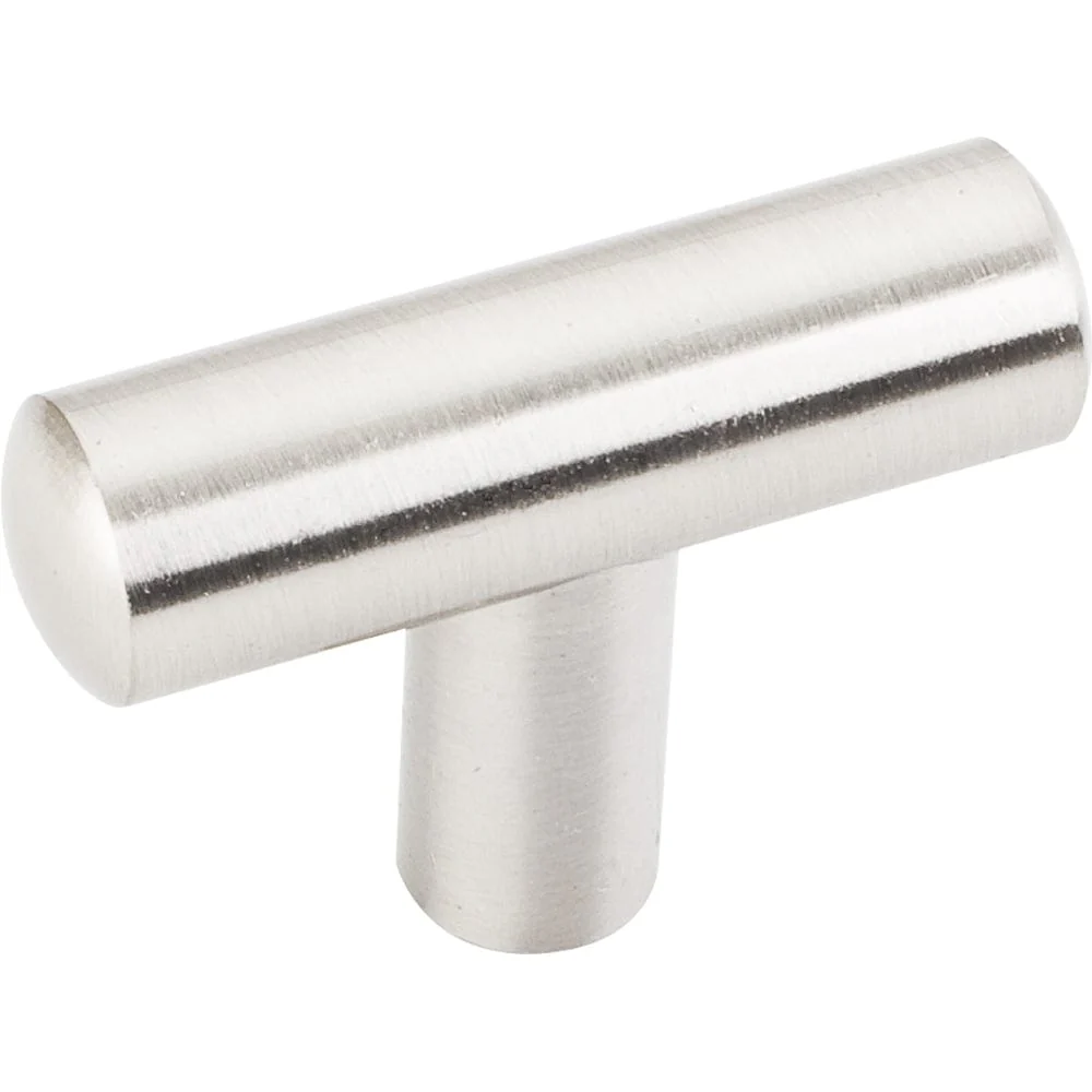 Key West "T" Knob, 1-7/8" O.L.,  Satin Nickel - Image 1