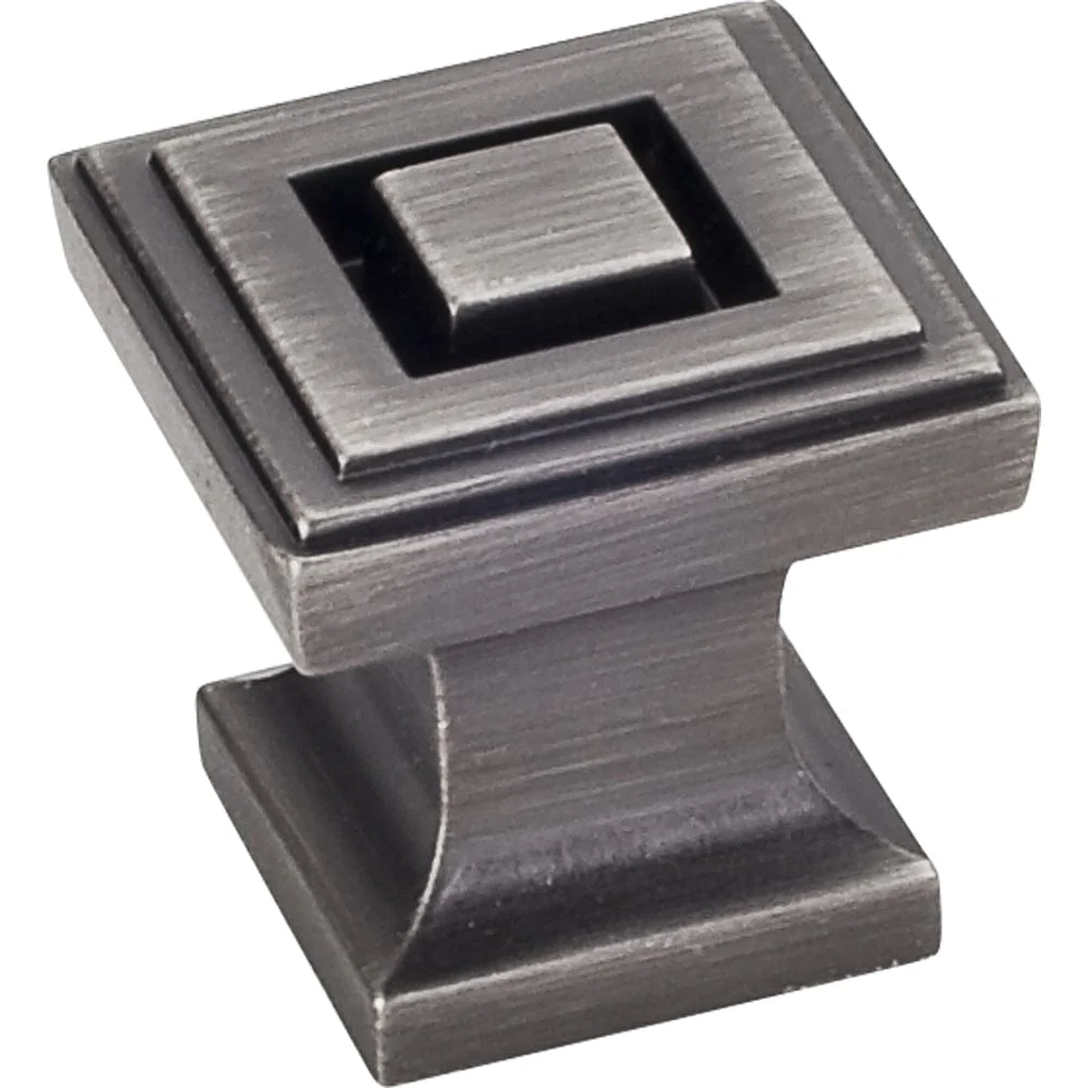 Delmar Knob 1" O.L., Brushed Pewter - Image 2