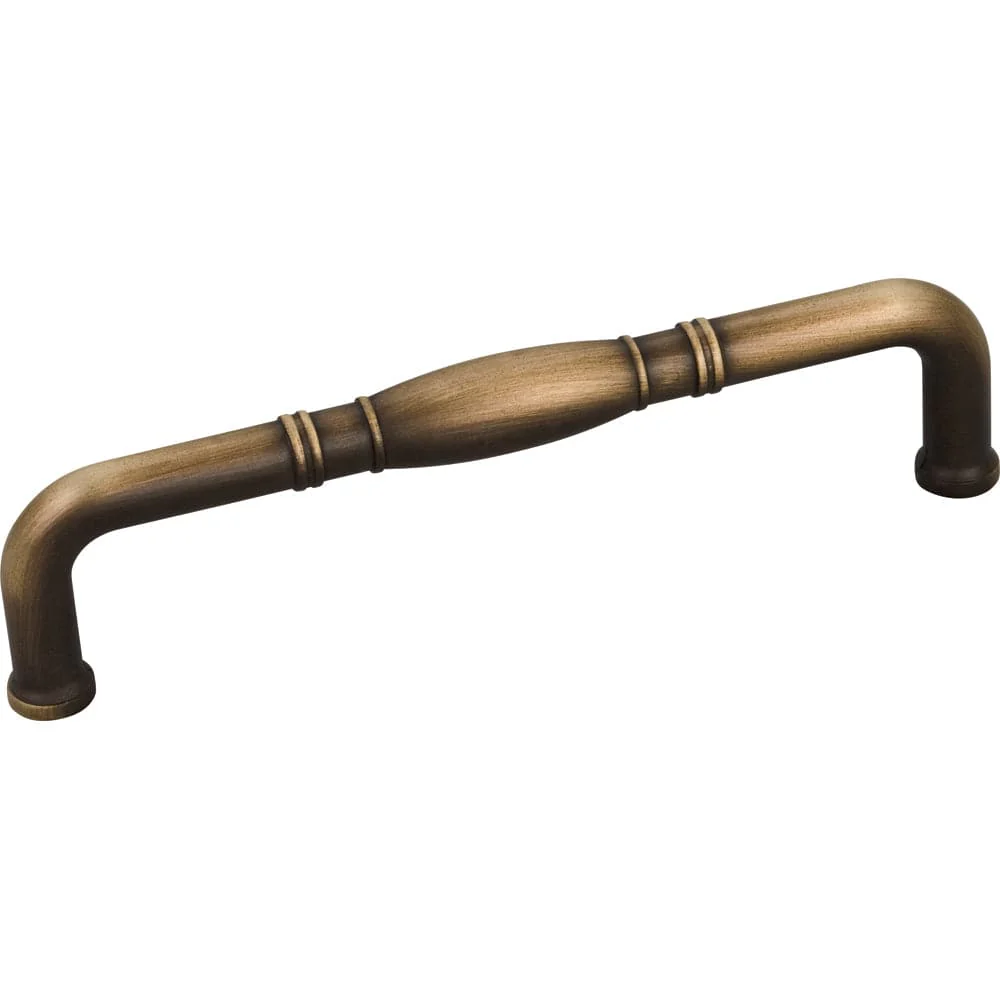 Durham Pull, 128 mm C/C, Antique Brushed Satin Brass - Image 1