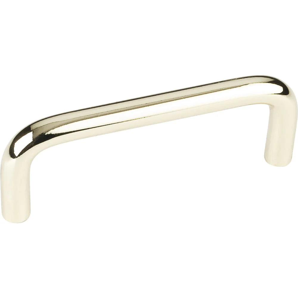 Torino Wire Pull, 3" C/C, Polished Brass - Image 1