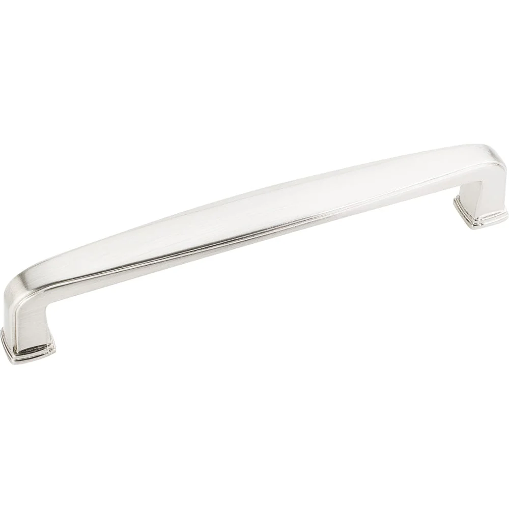 Milan 1 Plain Square Pull, 128 mm C/C, Satin Nickel - Image 1