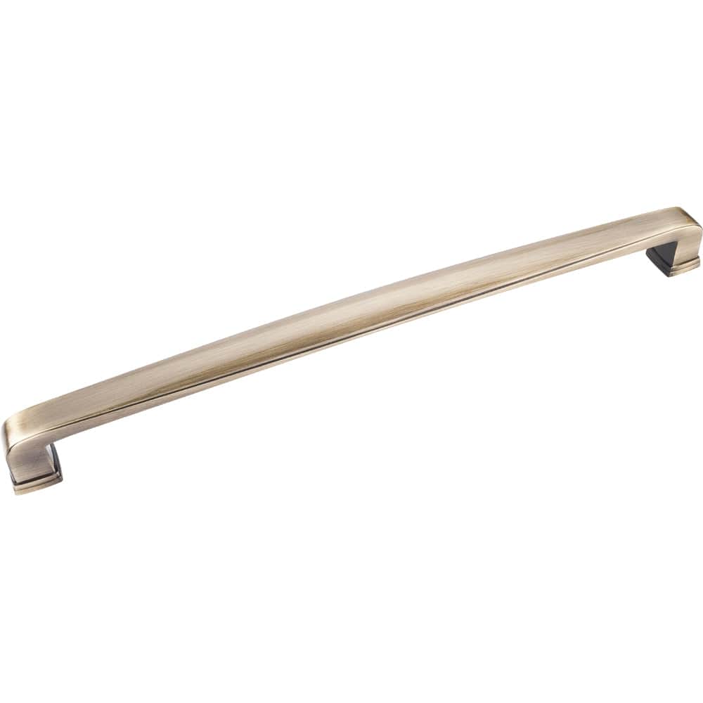 Milan 1 Appliance Handle, 12″ C/C, Brushed Antique Brass