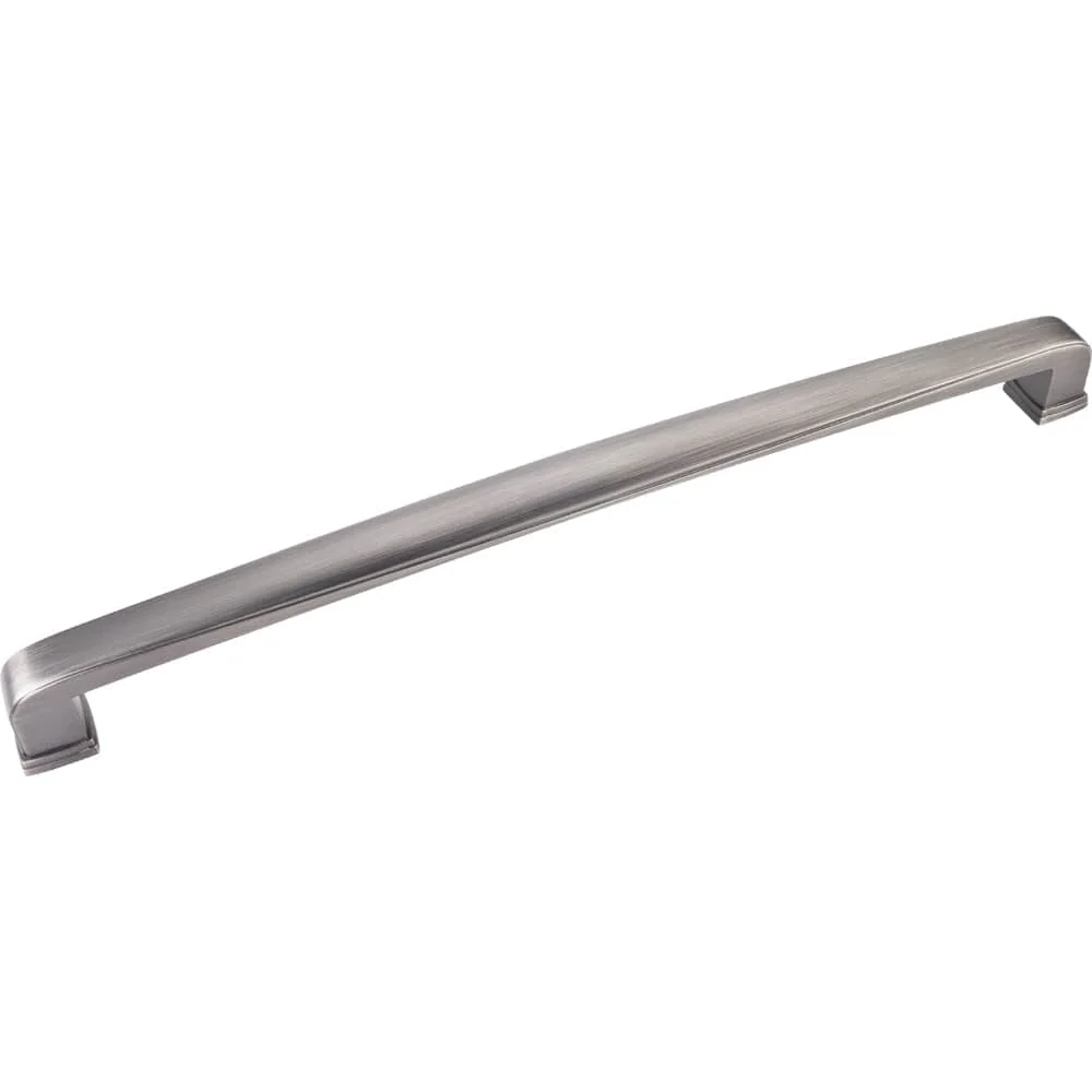 Milan 1 Appliance Handle, 12″ C/C, Brushed Pewter