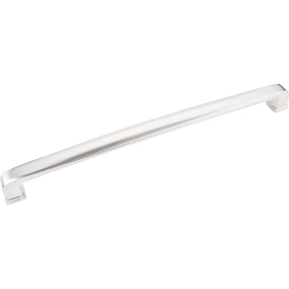 Milan 1 Plain Square Appliance Handle, 12" C/C, Satin Nickel - Image 1