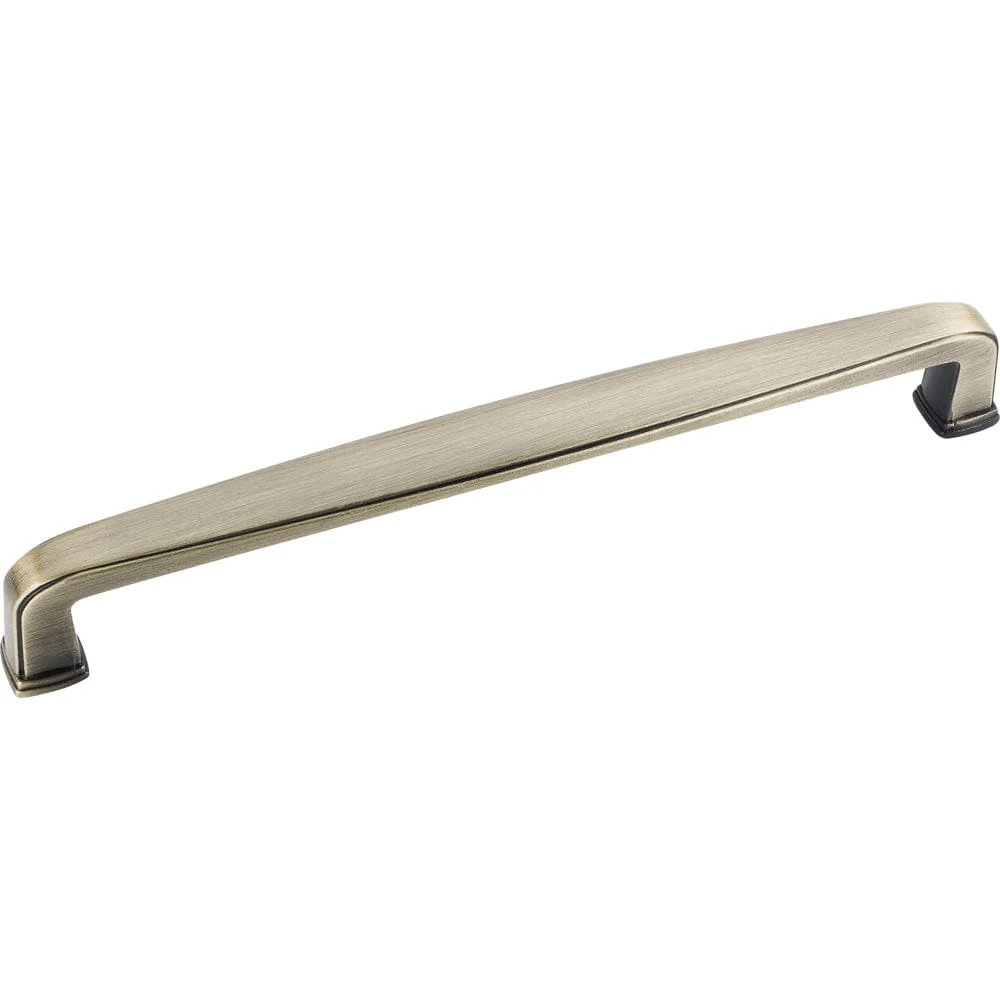 Milan 1 Plain Square Pull, 160 mm C/C, Brushed Antique Brass - Image 1