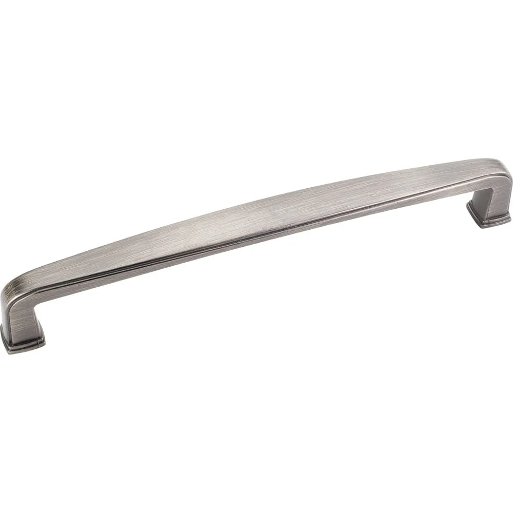 Milan 1 Plain Square Pull, 160 mm C/C, Brushed Pewter - Image 1
