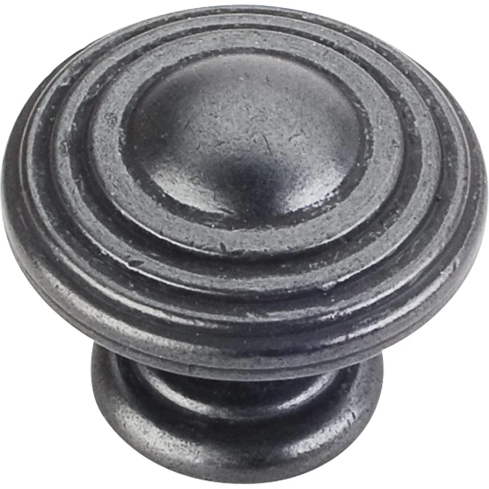 Bremen 2 Stacked Knob, 1-1/4" Dia.,  Gun Metal - Image 1