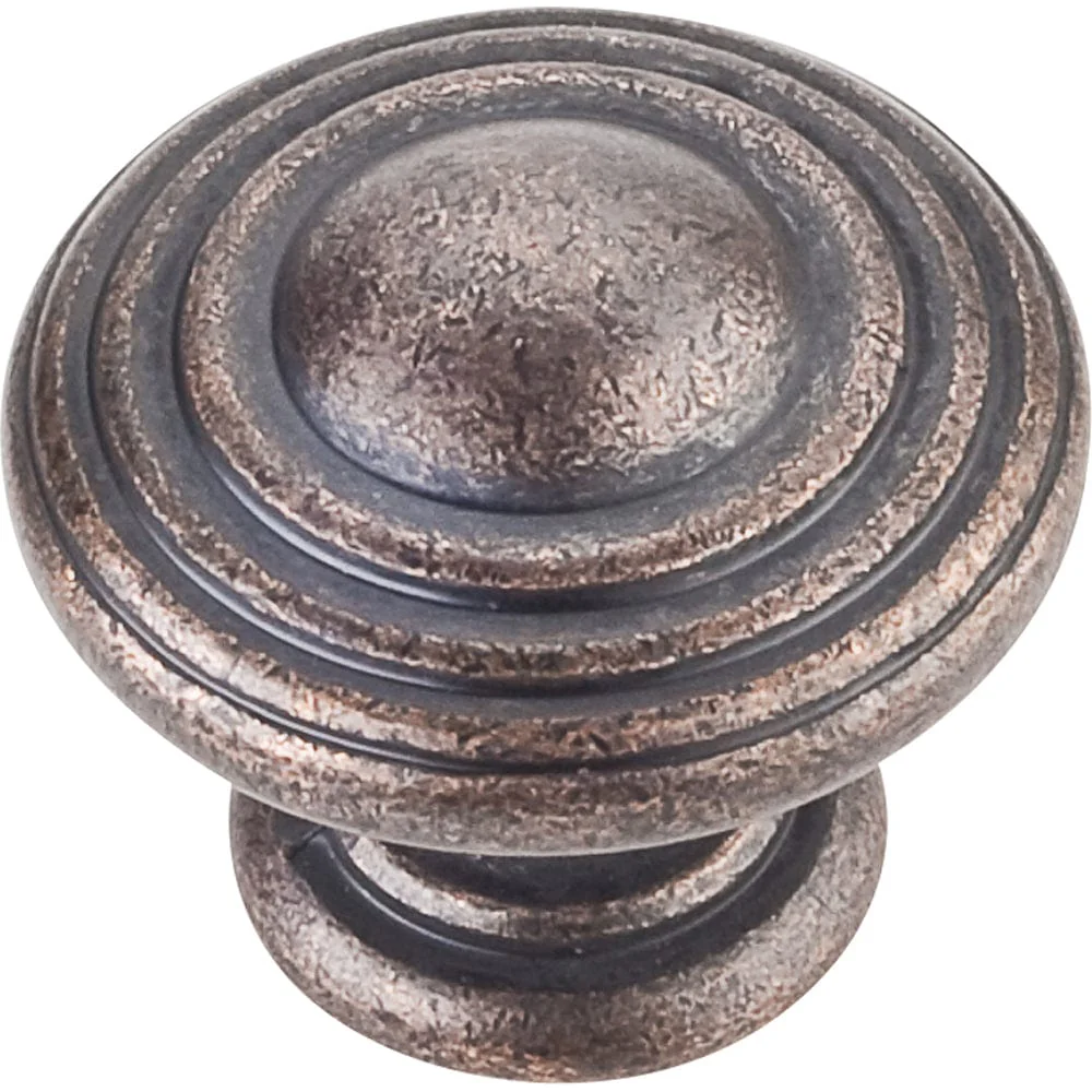 Bremen 2 Stacked Knob, 1-1/4" Dia.,  Distressed Oil Rubbed Bronze - Image 2