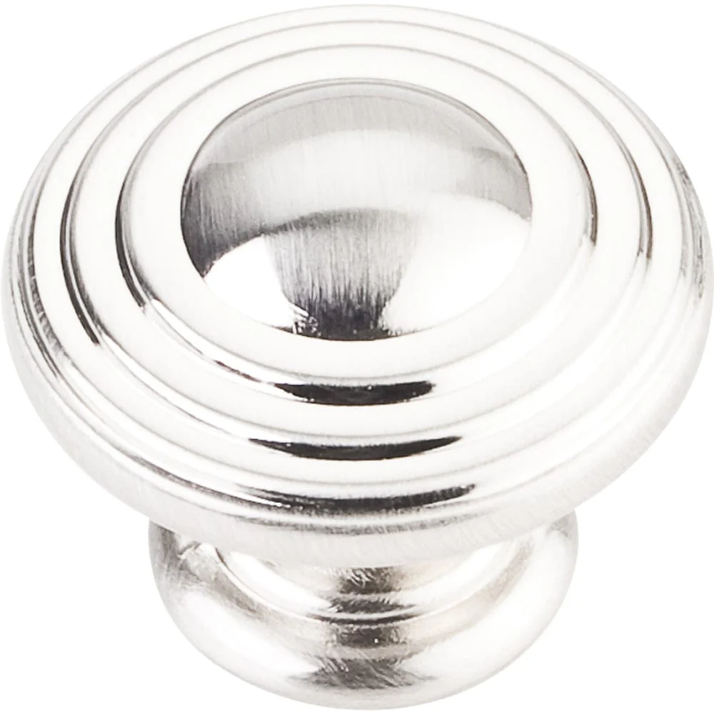 Bremen 2 Stacked Knob, 1-1/4" Dia.,  Satin Nickel - Image 1