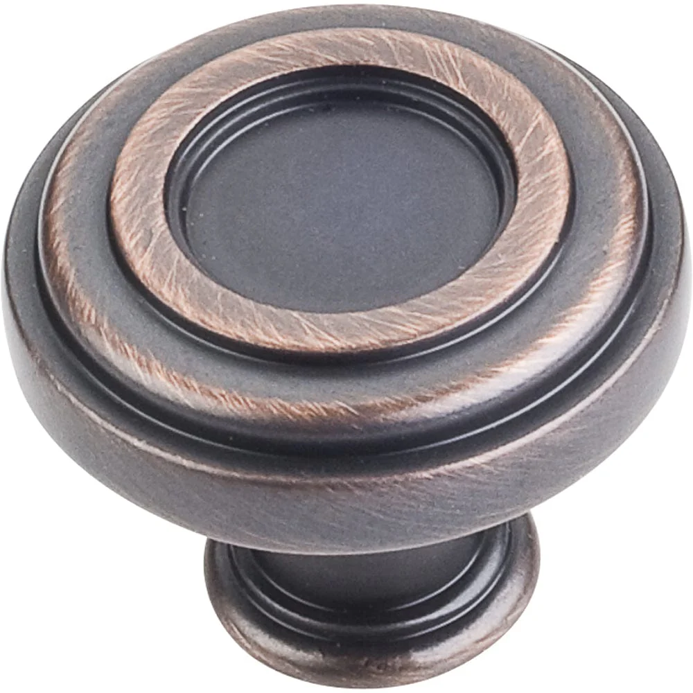 Lafayette Knob, 1-3/8" Dia.,  Brushed Oil Rubbed Bronze - Image 1