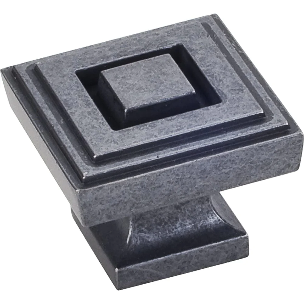 Delmar Large Knob, 1-1/4" O.L., Gun Metal - Image 1