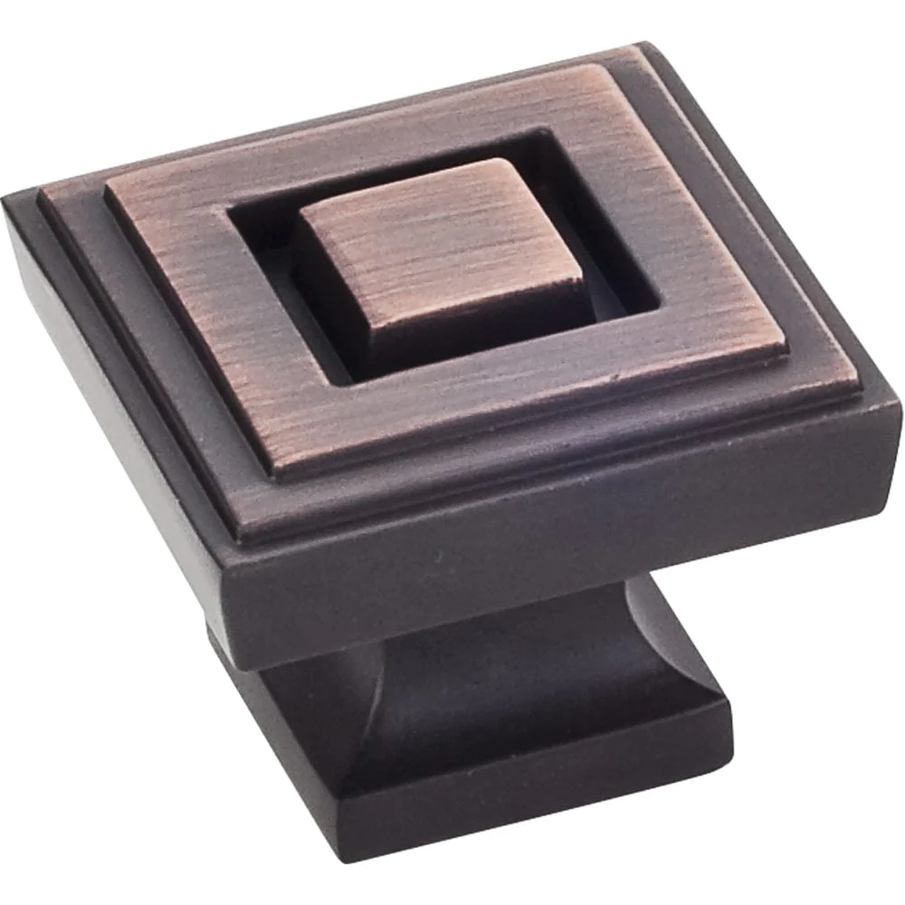 Delmar Large Knob, 1-1/4" O.L., Brushed Oil Rubbed Bronze - Image 1