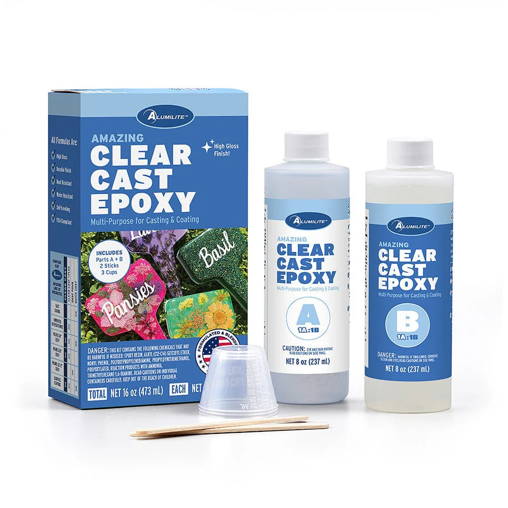 Amazing Clear Cast Epoxy Resin – High Gloss – 16 oz Kit