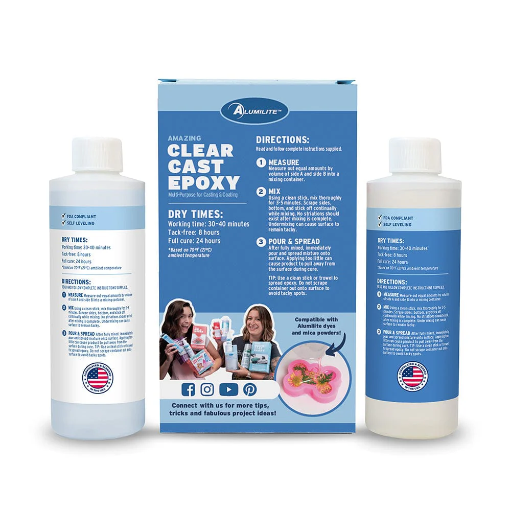 Amazing Clear Cast Epoxy Resin - High Gloss - 16 oz Kit - Image 2
