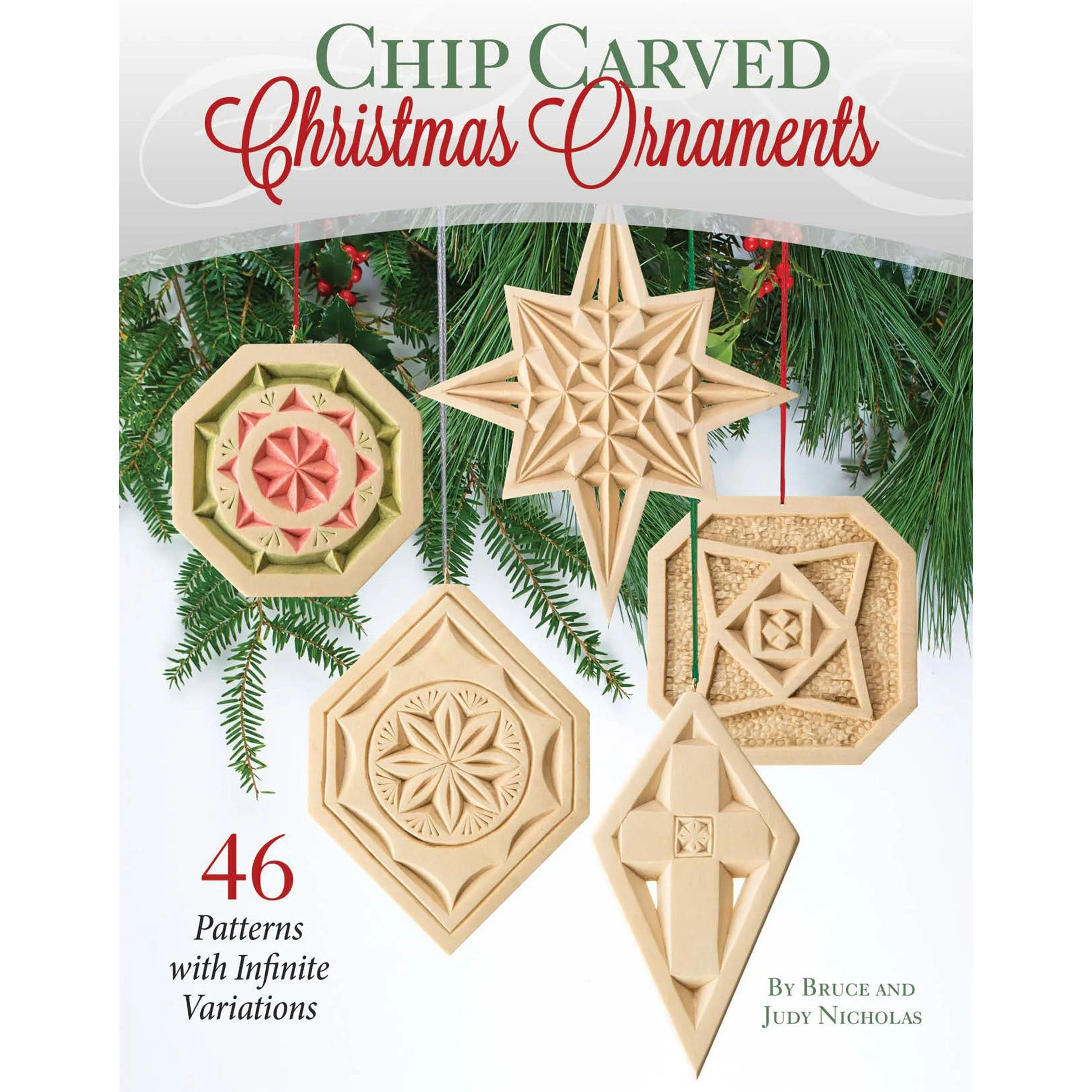 Chip Carved Christmas Ornaments - Image 1