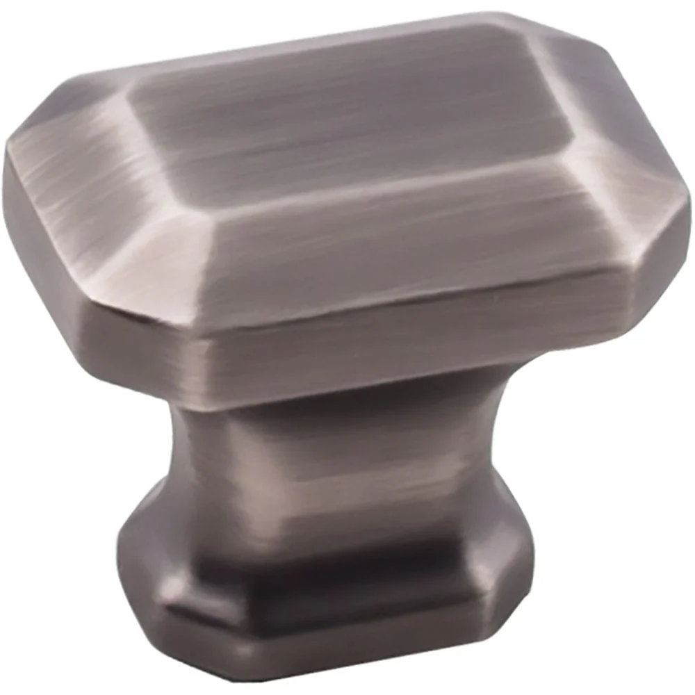 Ella Knob, 1-1/4" O.L., Brushed Pewter - Image 1