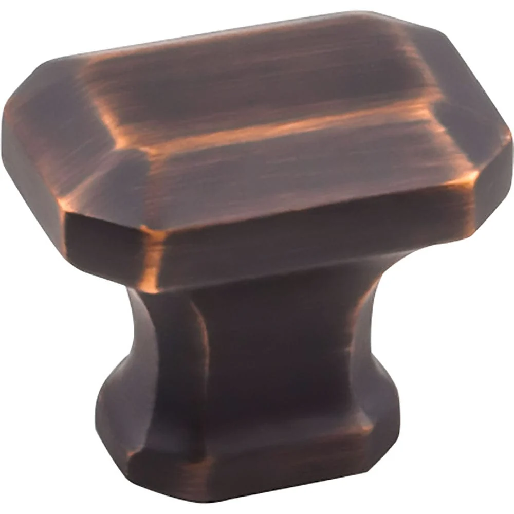 Ella Knob, 1-1/4" O.L., Brushed Oil Rubbed Bronze - Image 1