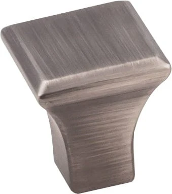 Marlo Small Knob, 7/8" O.L., Brushed Pewter - Image 1