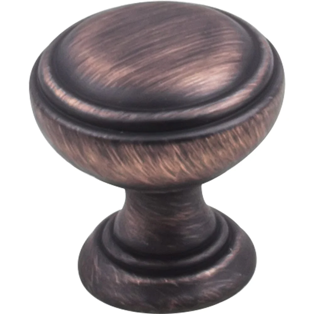 Tiffany Knob, 1-1/4" Dia.,  Brushed Oil Rubbed Bronze - Image 1