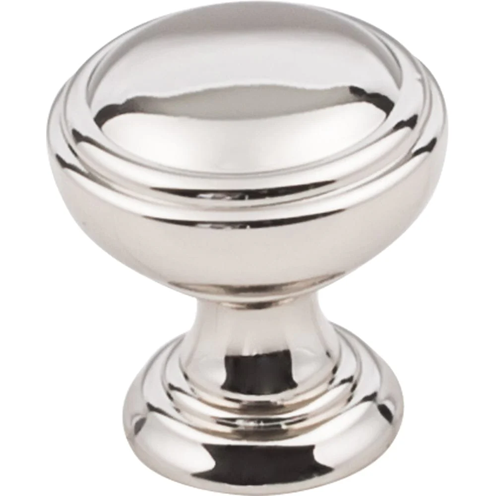 Tiffany Knob, 1-1/4" Dia.,  Polished Nickel - Image 1