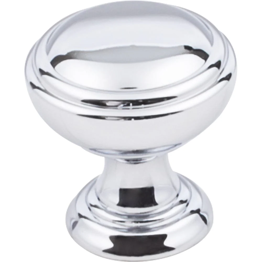 Tiffany Knob, 1-1/4" Dia.,  Polished Chrome - Image 1