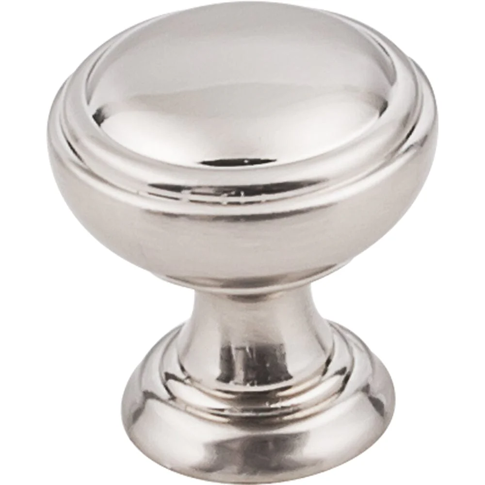Tiffany Knob, 1-1/4" Dia.,  Satin Nickel - Image 1